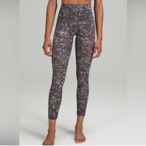 Lululemon wunder under floral high-rise tight 25”